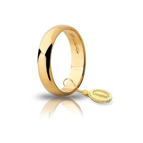 Wedding Ring Unoaerre Classic Wide 4mm 4gr Gold 40 AFN 6