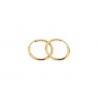 hoops with retractable hook in yellow gold O3256G