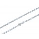hollow chain with white gold link C1733B