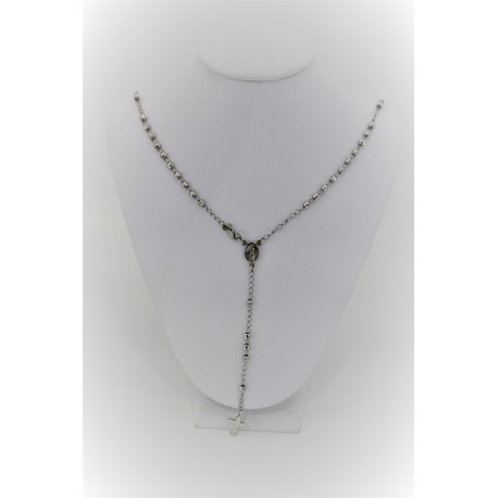 Collier Chapelet En Argent