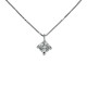 Halskette mit großem Lichtpunktanhänger Halbkarätiger Diamant 00422