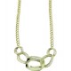 chain choker with central graduated in yellow gold C1839G