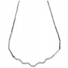 tour de cou avec zircons blancs centraux C1851B