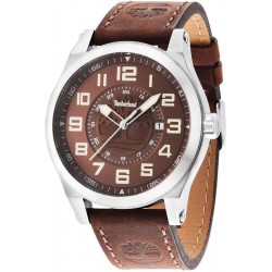 Montre à quartz analogique Timberland pour hommes avec bracelet en cuir TBL14644JS.12