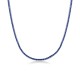 tennis necklace with set sapphires