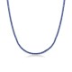 tennis necklace with set sapphires