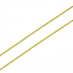 unisex fox tail chain in yellow gold C1871G
