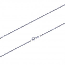 unisex foxtail chain in white gold C1874B