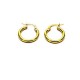 Boucles d'oreilles perles d'or jaune 00123