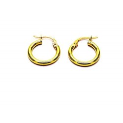 Boucles d'oreilles perles d'or jaune 00123