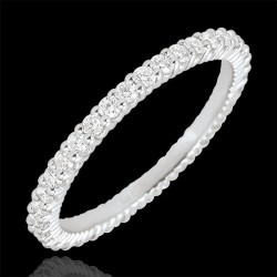 Ring Ring, white gold 18 kt and cubic zirconia white finish and elegant