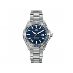 Montre automatique Tag Heuer Aquaracer en acier avec cadran bleu