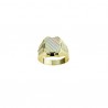 anello scudo uomo scatolato fantasia in oro giallo A2363G