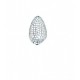 white gold openwork women's ring A2375B