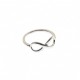 polierter Infinity Ring aus 18 kt Weißgold A2395B
