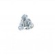 ring with flowers in 18 kt white gold A2396B