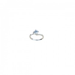 18 kt white gold solitaire ring A2399B