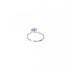 bague solitaire en or blanc 18 kt A2406B