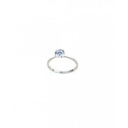 solitaire ring in 18 kt white gold A2406B