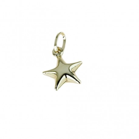 18kt yellow gold boxed star pendant C1245G