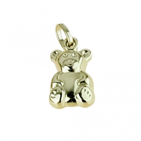 teddy bear charm in 18kt yellow gold C1246G