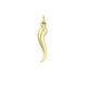 polished box horn pendant in 18kt yellow gold C1259G