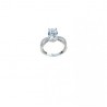valentino model solitaire ring in 18 kt white gold A2418B
