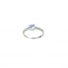 18 kt white gold solitaire ring A2419B