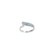 anello con fascia pavè di zirconi in oro bianco 18 kt A2431B