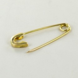 18kt yellow gold shiny safety pin C1304G