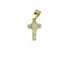 croce donna in oro giallo 18kt C1344G
