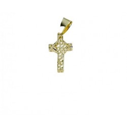 croix pour femme en or jaune 18 carats C1344G