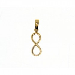 pendentif infini en or jaune 18 carats C1379G