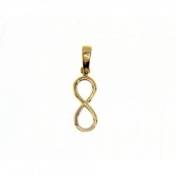 pendentif infini en or jaune 18 carats C1379G