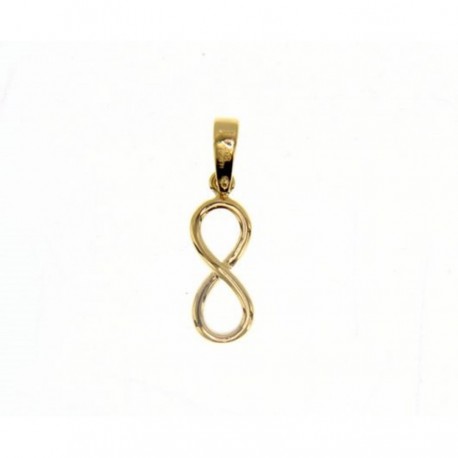 infinity pendant in 18kt yellow gold C1379G