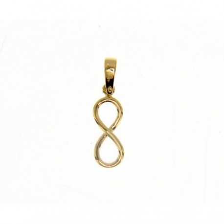 pendentif infini en or jaune 18 carats C1379G