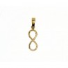 pendentif infini en or jaune 18 carats C1379G