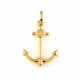 polished anchor pendant in 18kt yellow gold C1431G