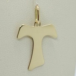 charm tau plaque polie en or jaune 18 ct C1503G