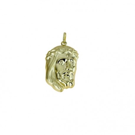 Pendentif saint visage en boîte en or jaune 18 carats C1636G