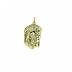 18kt yellow gold boxed holy face pendant C1637G
