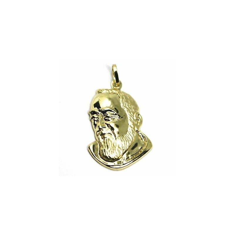 Padre pio gold pendant deals