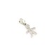 18kt white gold cubic zirconia baby pendant C2706B