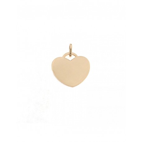 pendentif coeur en or rose 18 carats P2788R