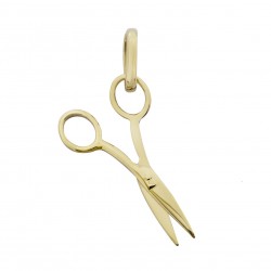 18kt yellow gold scissors pendant C1275G