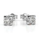 Large light point earrings with 0.40 G carat diamonds