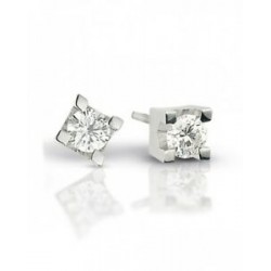 Medium point light earrings with 0.30 G carat diamonds
