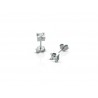 Small light point earrings with diamonds carat 0.14 G.