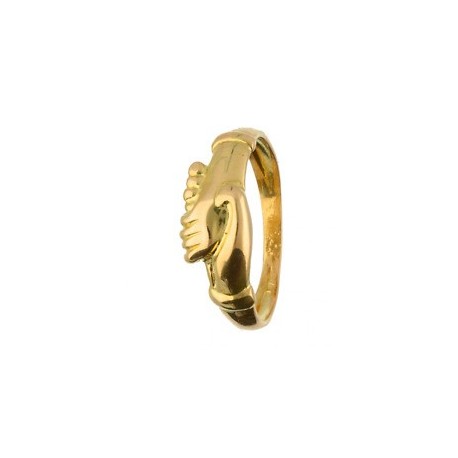 anello santa Rita in oro giallo 18 kt A1991G