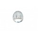 openwork women's ring in white gold A2373B